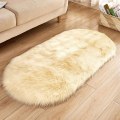 Miniatyrbild 3 av 4: Faux Lammskin Fårskin Matta Faux Päls Dekorativ Pälsmatta Mjuk Faux Lammskin Långhårig Päls Look Imitation Ull Sängmattor Soffa Matta Shaggy Mattor För Sovrum