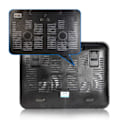 Miniatyrbillede 4 af 11: Metal Panel Dual Fan Notebook Cooler Høj Hastighed Silent Laptop Køling Pad Slim Stand Holder til 14 Tommer PC Computer Sort