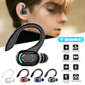 Pikkukuva 1 / 2: Bluetooth 5.1 langattomat nappikuulokkeet | Korvakoukku | Stereo | Juoksukuulokkeet Black blue