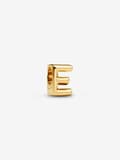 Pandora - Bokstav E Alfabet Charm - 14k gullbelegg