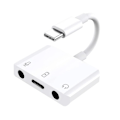 Pikkukuva 1 / 5: Kätevä Type-c - 3,5 mm:n kuulokeliitäntäsovitin Live-lähetykseen Usb-c-äänikortti Mikrofoniliitäntä Puhelimeen