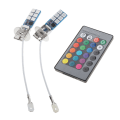 Pikkukuva 2 / 5: 2 kpl 880 881 H1 H3 Rgb Led -auton ajovalot sumuvalot lamput H3 -liitin