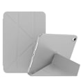 Pikkukuva 1 / 5: Magneettinen absorptio Origami Smart TPU + PU-nahkainen tablettikotelo iPad minille (2021) Grey