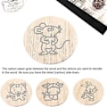 Miniatyrbillede 5 af 5: 100 ark karbonpapir, sort grafitpapir til at spore designs på træ, papir, lærred og ot (FMY)-Perfet