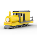 Miniatyrbillede 1 af 2: Choo-choo Charles Byggesæt Stor Størrelse Horrors Spil Spider Train Dyrefigurer Klodser Legetøj Til Børn Gave 1 Set Yellow Train(247pcs)