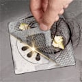 Miniatyrbild 2 av 5: 20-pack Engångs Självhäftande Hårfilter, Avloppsskydd Diskho Filter Självhäftande Filter Vit