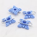 Miniatyrbild 5 av 5: 3509416 Fönsterhiss Regulator Guide Slider Clips Glidande Pivot Jaw Block Auto Reservdelar För 740 940 960 S80 Xc70 Xc90 V70 S60(blå)(4st)