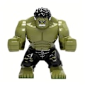 Miniatyrbillede 1 af 5: Superhelt byggeklodser legetøj, samlet byggeklodse humanoid model legetøj Hulk-200004889