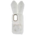 Miniatyrbild 1 av 5: För Xiaomi Redmi Note 11 4g (qualcomm) Fuzzy Fluffy Bunny Ear Case Mjuk Plysch Flexibel Tpu Strass Dekor Baksida White