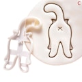 Miniatyrbillede 1 af 5: 3 stk. Katte-Kageudstikkere Kitty Butt Form DIY Biscuit Kageform Stempel Bageudstyr Shytmv C