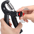 Miniatyrbillede 3 af 5: Håndgreb, fingertræner justerbar modstand 10-50 kg håndgreb træning bodybuilding/vægt gripper/håndtag træning til fingre og underarm styrke
