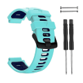 Miniatyrbilde 2 av 5: Silikonrem for Garmin Forerunner 735xt Holdbar klokkestropp Myk håndleddsstropp Red black