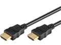 HDMI-kabel 10m, guldpläterad, 1.4, rund, svart