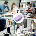 Pikkukuva 7 / 7: Suurikokoinen kynäkotelo pojille ja tytöille, kannettava kynäpussi toimistolle, korkeakoululle ja kouluun Purple