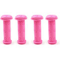 Miniatyrbilde 1 av 7: 2 par sykkelstyrehåndtak Scooterhåndtak Sklisikre gummipaddesvampgrep for BMX/MTB/gutter og jenter barnescootere (rosa)