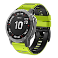 Miniatyrbillede 4 af 5: Til Garmin Tactix Delta/enduro Horisontale Striber Silikone Udskiftningsurrem Armbånd Green Black