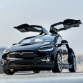 Miniatyrbild 4 av 5: 1/32 Tesla Model X 90d SUV Leksaksbilmodell Gjutna Metall Miniatyr Ljud & Ljus Drag tillbaka 1:32 Samlingspresent För Pojke Barn TESLA MODEL X Black
