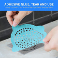 Miniatyrbillede 4 af 5: Engangs gulvafløbsfilter Stickernon-woven gulvafløbsdæksel til køkken badeværelse badekar toilet kloak