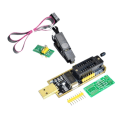 Miniatyrbilde 1 av 5: Ch341a 24 25 Serie Eeprom Flash Bios Usb Programmer Modul + Soic8 Sop8 Testklemme for Eeprom 93cxx
