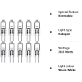 Miniatyrbilde 7 av 7: G4 12V Halogenlamper 20W 10 pcs