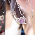 Miniatyrbillede 9 af 10: Sanrio Hello Kitty Halskæde Kawaii Pink Planet Koreansk Version af - Perfekt