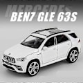 Miniatyrbillede 1 af 5: 1:32 Legering s GLE 63S Coupe Bilmodel Støbte køretøjer Metal Træk Tilbage Bil Simulation Lyd Lys Børnegaver Samling White