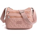 Pikkukuva 1 / 4: Naisten crossbody-laukku, moniosainen crossbody-laukku, olkalaukku, matkalaukku, käsilaukku (vaaleanpunainen)