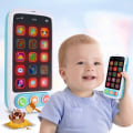 Miniatyrbilde 2 av 5: Fort Nite Smart Mobiltelefon Leker Barn Læring Mobiltelefon Elektrisk Musikk Lyd Lys Pedagogisk Maskin Barn Bursdagsgave Blue