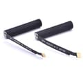 2 erstatningsbatterier for Airpods 1 og 2 generasjon, svart