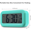 Pikkukuva 4 / 5: 11 cm:n digitaalinen herätyskello makuuhuoneeseen, LCD-näytöllä varustettu yöpöydän herätyskello torkulla, taustavalolla, yövalolla, päivämäärällä ja lämpötilalla, nukkumis