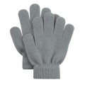Miniatyrbilde 1 av 5: Sinknap 1 par barnehansker med full finger, vaskbare, komfortable å ha på, elastiske, vindtette, termiske votter i akryl for utendørs bruk Grey