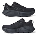 Miniatyrbillede 1 af 6: Tekstil Dame Herre Sko Løbesko Sneakers Black 38.5