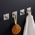 Miniatyrbild 2 av 8: Självhäftande krokar, rostfria klädkrokar, rostfria vattentäta självhäftande krokar för kök, badrum, kontor, toalett