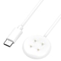 Pikkukuva 1 / 11: Latausteho Kestävä Sopii Pixel Watch 2:lle Magneettinen USB Nopea Latauskaapeli Telakointiasema Älykelloasema - White Type C