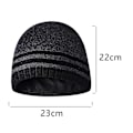 Miniatyrbillede 2 af 5: Vinter Beanie Hat Varmt Strikket Cuffed Plain Toboggan Cap