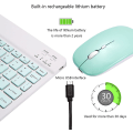 Pikkukuva 5 / 5: Erittäin ohut Bluetooth-näppäimistö ja hiiri -yhdistelmä Ladattava kannettava langaton näppäimistö ja hiiri