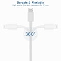 Miniatyrbillede 5 af 5: CDQ iPhone-oplader USB-C - Kabel / ledning - 20W - Hurtigoplader 4-pak