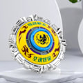 Miniatyrbild 4 av 5: 1 set snurrande topp leksak klassiska anime element anti-scratch roterande rolig gyroskop leksak för underhållning Yellow