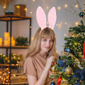 Pikkukuva 2 / 8: Pupunkorva-panta Cosplay-pupunkorva-panta Pupunkorva-hiusvanteet Pukuhiuspanta Cosplay-päähine Pupunkorvat-hiuspanta Pukuhiuskoriste Pink