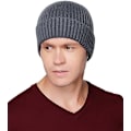 Miniatyrbillede 2 af 5: Vinterhatte til mænd Uldstrikkede Slouchy Beanie-hatte Varme Baggy Skull Cap Dark Gray