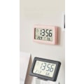 Pikkukuva 4 / 5: 3,8 tuuman yksinkertainen kello, kevyt ja ohut elektroninen kello, jossa lämpötila ja kosteus, värikäs pohjoismainen tyylinen kello, kätevä kello (vaaleanpunainen) (hy)