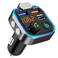 Pikkukuva 1 / 4: Auton Bluetooth-yhteensopiva Fm-lähetin Mp3-soitin Qc3.0 Pd20w Quick