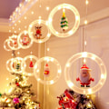 Miniatyrbilde 1 av 5: Julevinduelykter 3m x 0.65m LED Lyslenke Gardin Feelykter med 8 Moduser Juledekorasjon for Innendørs Fest Bryllup Soverom (Varmt Hvit)