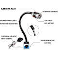 Miniatyrbillede 3 af 5: Justerbar LED-arbejdslampe i aluminiumlegering med magnetfod, LED-maskinarbejdslampe 360 roterbar med afbryder, til CNC-værktøjsmaskine, 9w 220v - - - -