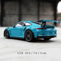 Miniatyrbilde 3 av 5: Welly 1:24 Porsche 911 Gt3 Rs Blå Bilmodell - Lekebil i metall - Samleobjekt - Gave - Støpt modell - Leke for gutter 911 GT3 RS15