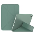 Pikkukuva 1 / 3: Magneettinen absorptio Origami Smart TPU + PU-nahkainen tablettikotelo iPad minille (2021) Midnight Green