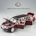 Pikkukuva 4 / 5: 1/24 Maybach S600 Alloy Auto Malli Leikkiauto Korkea Simulaatio Valettu Metalli Leikkikalut Mallit Ajoneuvot Pojille Lasten Kokoelma Lahja Autot Red