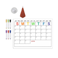 Miniatyrbillede 5 af 11: Køleskabsmagnet Kalender Ugentlig Planlægger Magnetisk Kalender Whiteboard Månedlig To-Do Liste Indkøbsliste Tavle null - CT802
