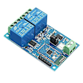 Pikkukuva 2 / 5: 12V 2-kanavainen Bluetooth-relemoduuli Älykäs koti Mobiilisovellus Etäohjauskytkin Kaksi WiFi-moduulia