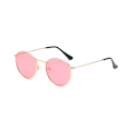 Pikkukuva 1 / 7: Pyöreät Hippi-lasit Retro Ruusukullan Kehykselliset Aurinkolasit Karkkiväriset Vintage-lasit Ihastuttavat Katu- ja Juhlalasit Teini-ikäisille Tytöille Naisille Pink